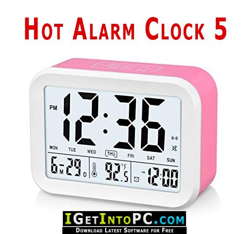 serial hot alarm clock